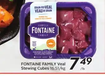 Sobeys Fontaine family veal stewing cubes offer