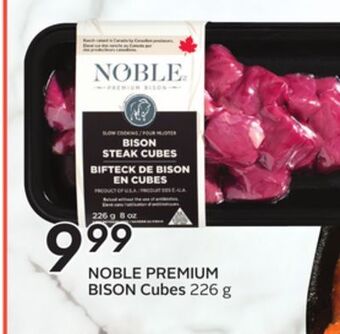 Sobeys Noble premium bison cubes offer