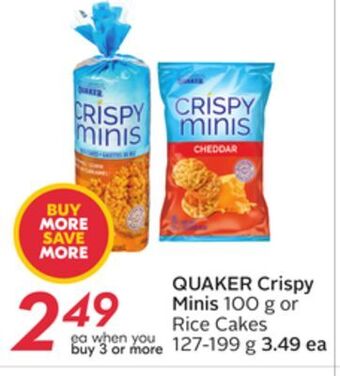 Sobeys Quaker crispy minis offer