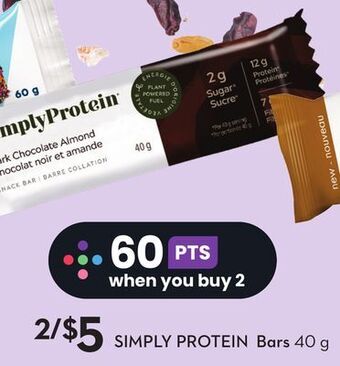 Sobeys Simply protein bars offer