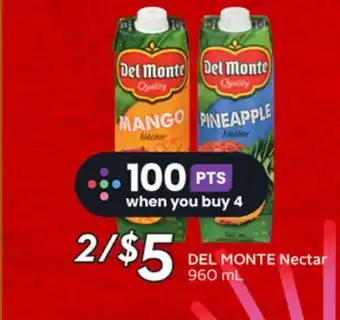 Sobeys Del monte nectar offer