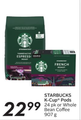Sobeys Starbucks k-cup® pods offer
