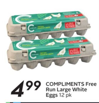 Sobeys Compliments free run large white eggs offer