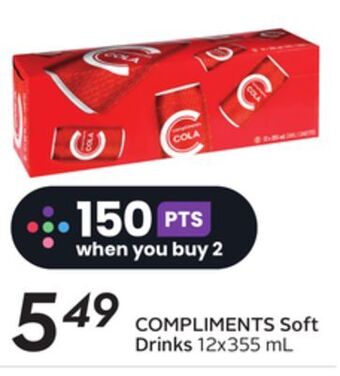 Sobeys Compliments soft drinks offer