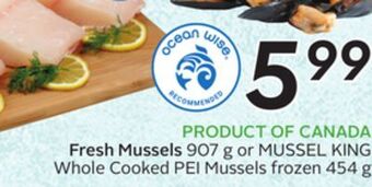 Sobeys Fresh mussels offer
