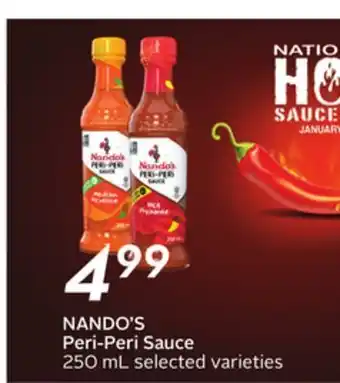 Sobeys Nando's peri-peri sauce offer