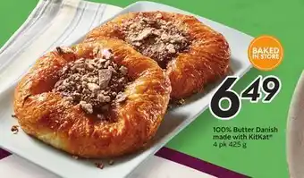 Sobeys 100% butter danish made with kitkat® offer