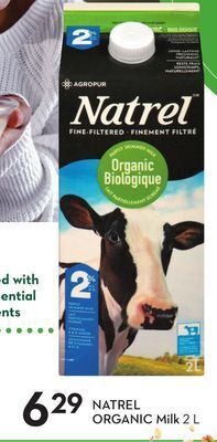 Sobeys Natrel organic milk offer