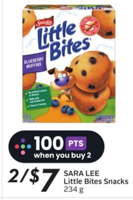 Sobeys Sara lee little bites snacks offer