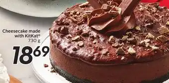 Sobeys Cheesecake made with kitkat® offer