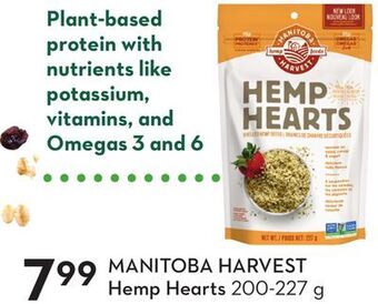 Sobeys Manitoba harvest hemp hearts offer