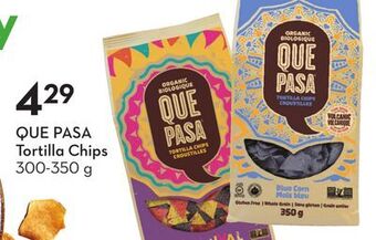 Sobeys Que pasa tortilla chips offer