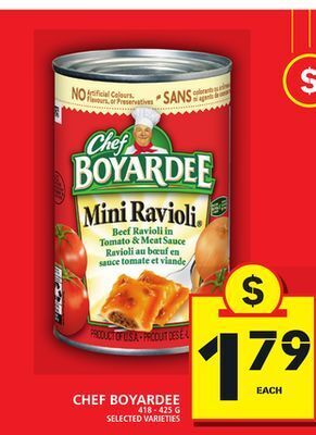 Food Basics Chef boyardee offer