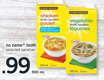 Fortinos No name® broth, 900 ml offer