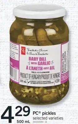 Fortinos Pc® pickles, 500 ml offer