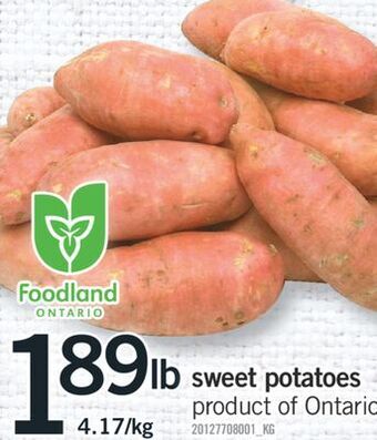 Fortinos Sweet potatoes offer
