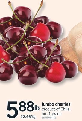 Fortinos Jumbo cherries offer