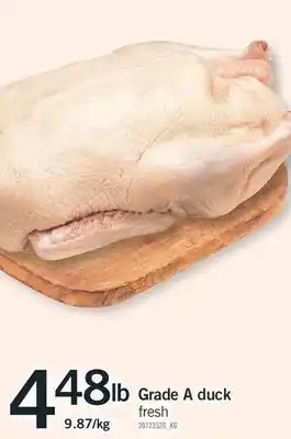 Fortinos Grade a duck offer