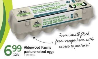 Fortinos Alderwood farms pasture-raised eggs, 12's offer