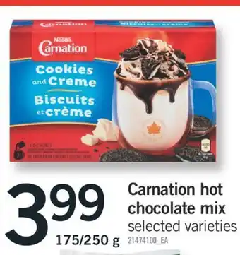 Fortinos Carnation hot chocolate mix,175/250 g offer