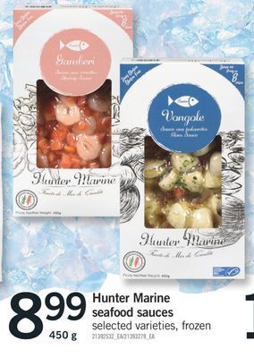 Fortinos Hunter marine seafood sauces offer