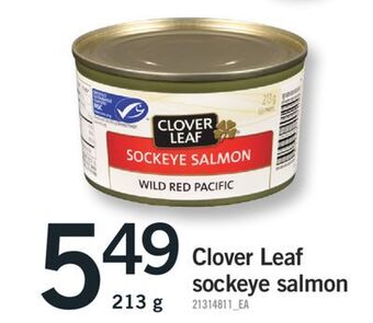 Fortinos Clover leaf sockeye salmon,213 g offer