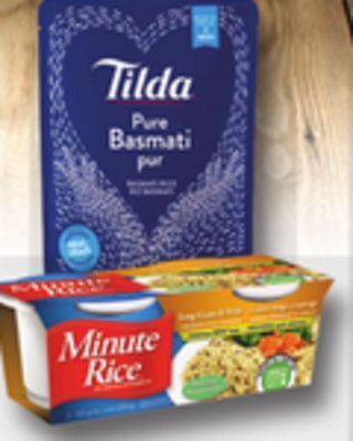 Loblaws Minute rice or tilda ready to serve, 250 g offer