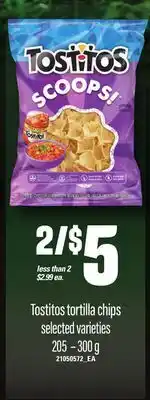 Loblaws Tostitos tortilla chips, 205 – 300 g offer
