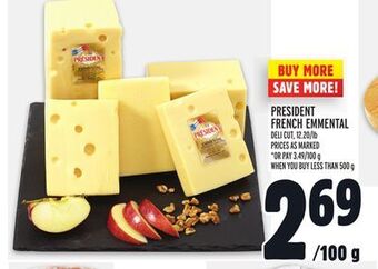 Metro President french emmental offer