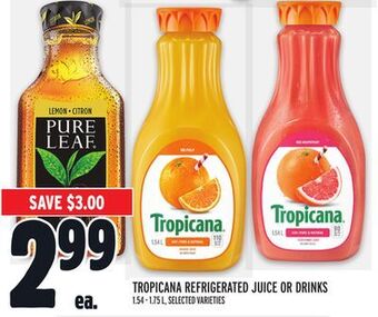 Metro Tropicana refrigerated juice or drinks offer