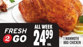 Metro 1 mammoth bbq chicken offer