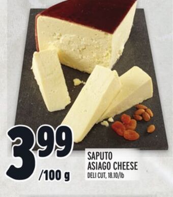 Metro Saputo asiago cheese offer