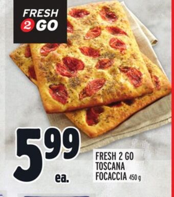 Metro Fresh 2 go toscana focaccia offer