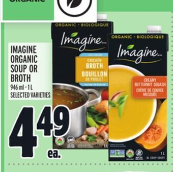 Metro Imagine organic soup or broth offer