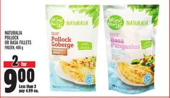 Metro Naturalia pollock or basa fillets offer