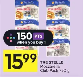 Foodland Tre stelle mozzarella club pack 750 g offer