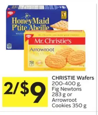Foodland Christie wafers 200-400 g, fig newtons 283 g or arrowroot cookies 350 g offer