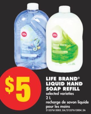 No Frills Life brand® liquid hand soap refill, 2 l offer