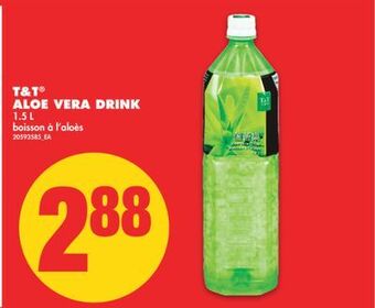 No Frills T&t® aloe vera drink, 1.5 l offer