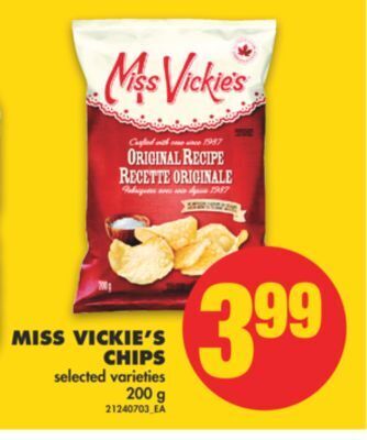 No Frills Miss vickie's chips, 200 g offer