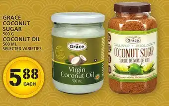 Food Basics Grace coconut sugar or coconut oil offer