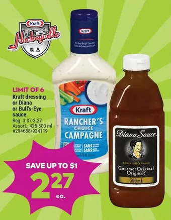 Giant Tiger Kraft dressing offer