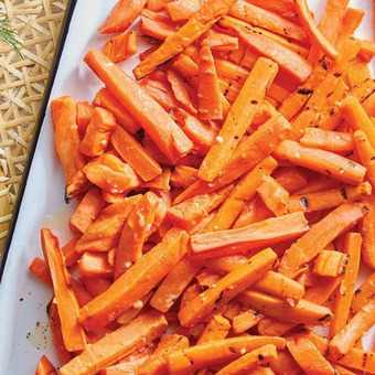 M & M Food Market Grilled carrots offer