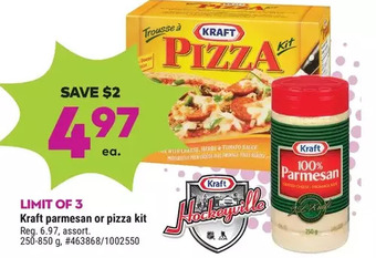 Giant Tiger Kraft parmesan offer