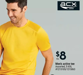 Giant Tiger Men's active tee offer