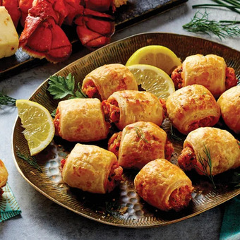 M & M Food Market Lobster puffs offer
