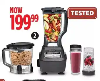 Canadian Tire Ninja mega kitchen system/processor. includes pitcher, processing bowl and nutri ninja cups offer