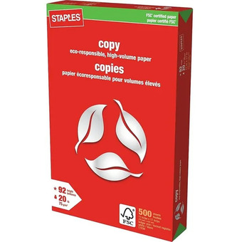 Staples Staples fsc certified copy paper offer