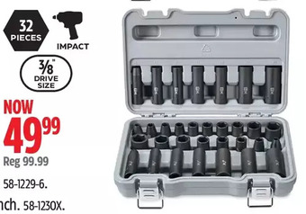 Canadian Tire Maximum impact socket sets offer