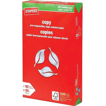 Staples Staples fsc certified copy paper offer